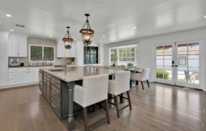 Bellevue kitchen island installation